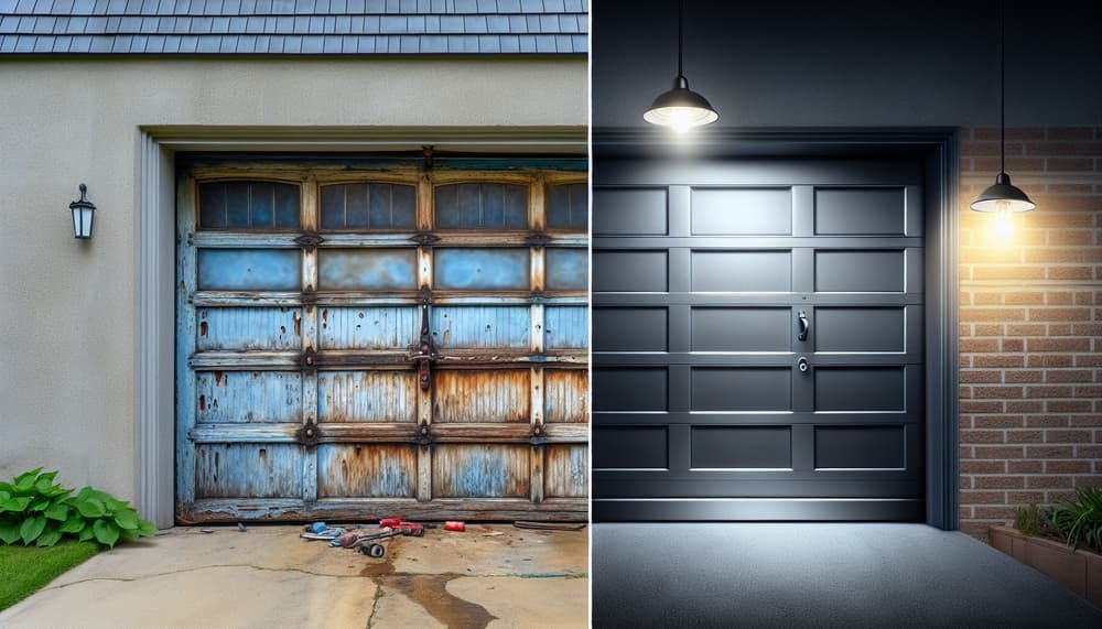 Garage door work in Newton