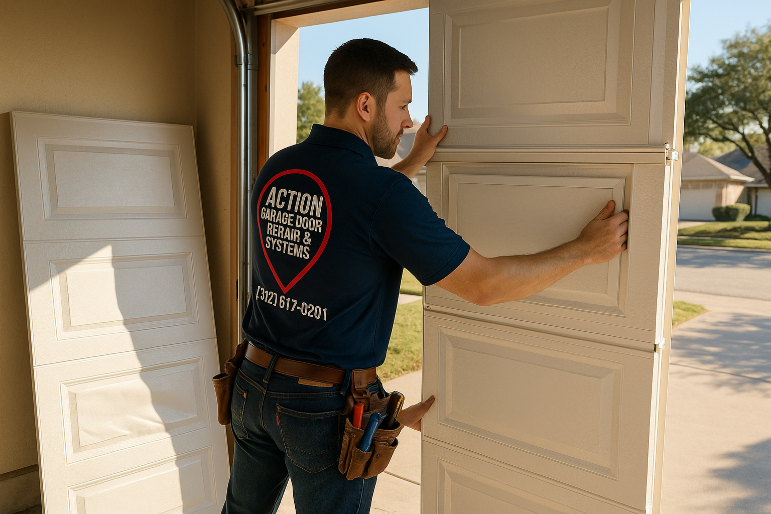 Garage Door Panel Replacement service in Cochituate