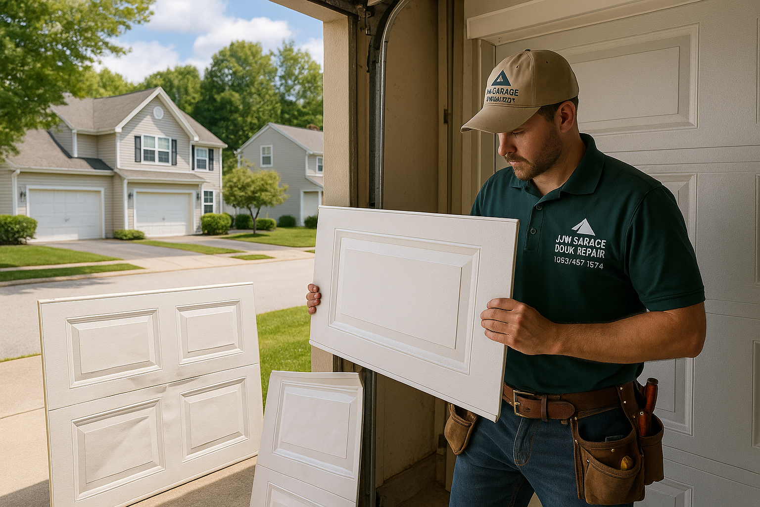 Garage Door Panel Replacement service in Quincy