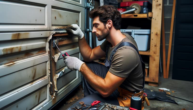 Garage Door Panel Replacement service in Holbrook