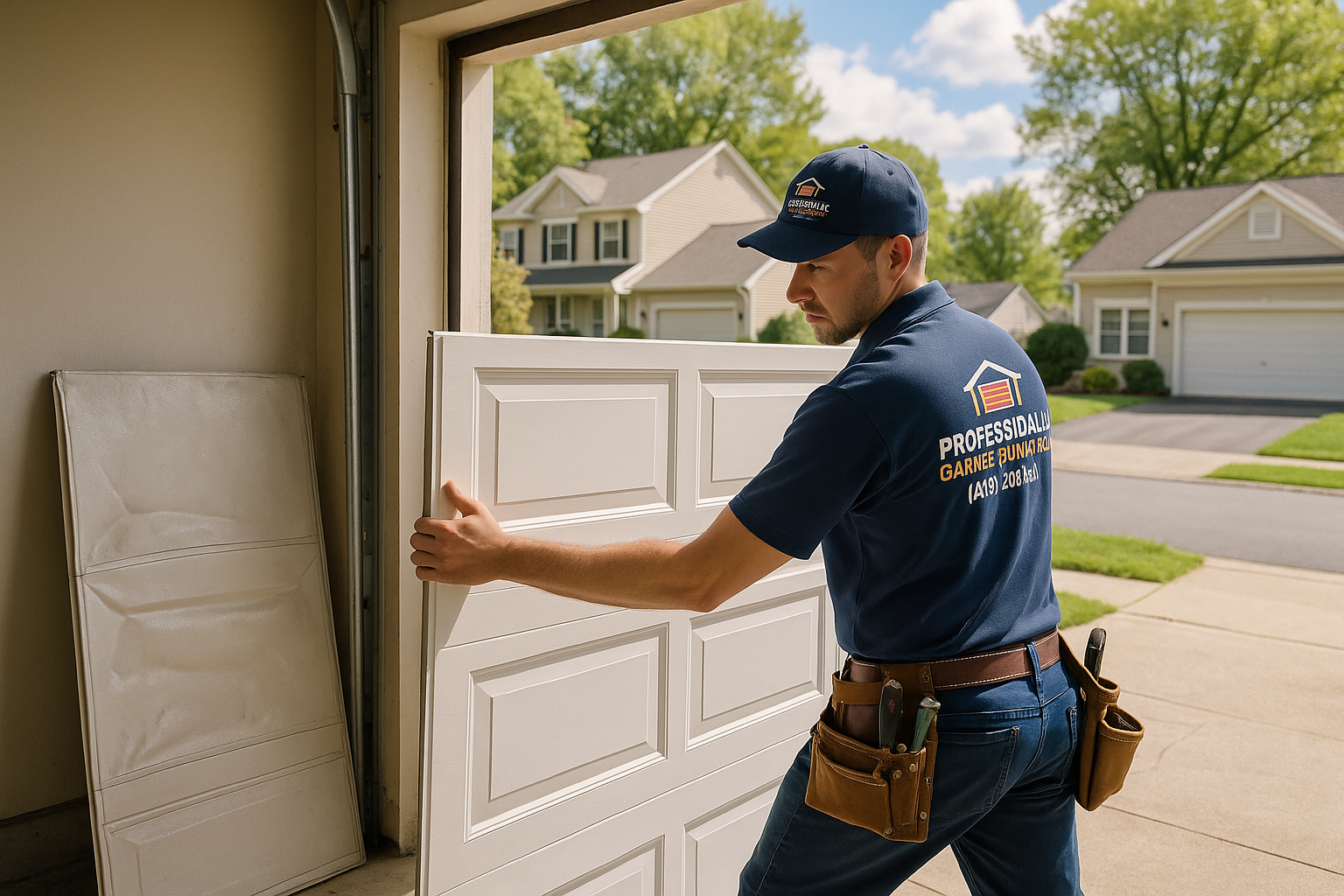 Garage Door Panel Replacement service in West Medford