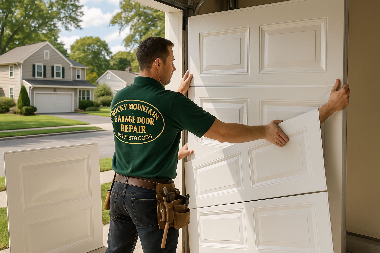 Garage Door Panel Replacement service in South Weymouth