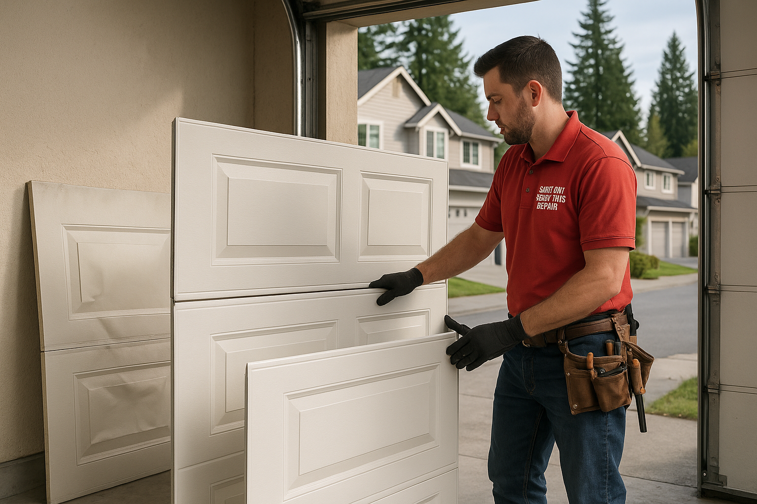 Garage Door Panel Replacement service in Winthrop