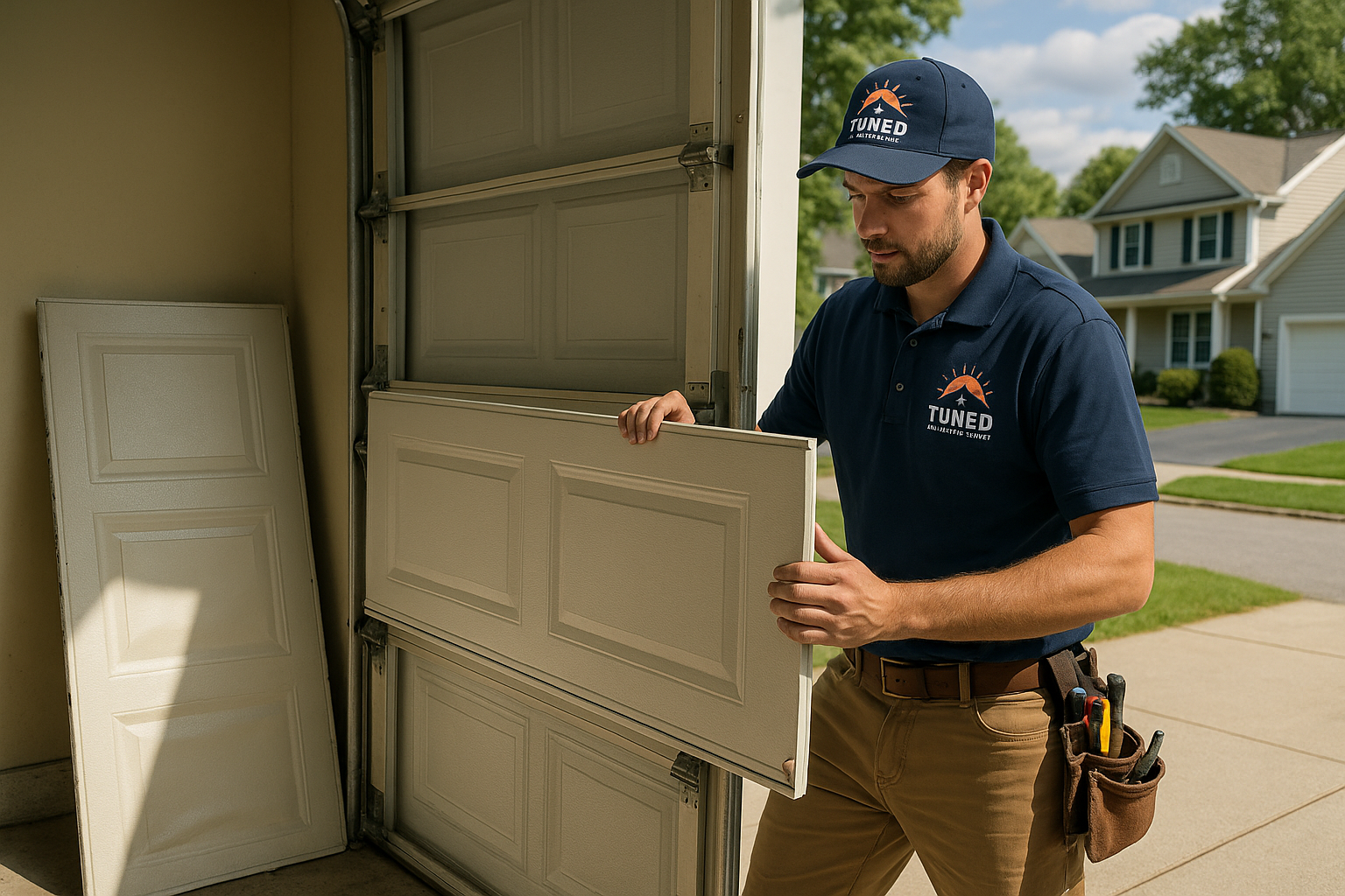 Garage Door Panel Replacement service in Framingham Center