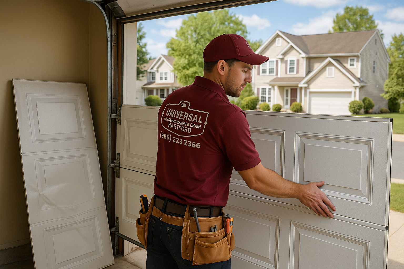 Garage Door Panel Replacement service in Nahant