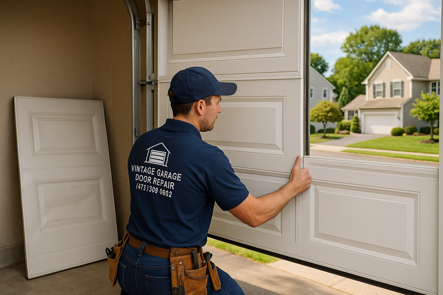 Garage Door Panel Replacement service in Natick