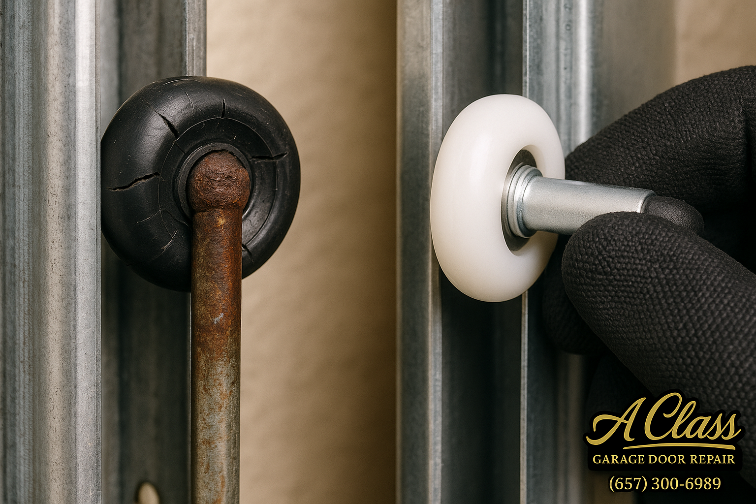 Garage Door Roller Replacement service in Lincoln