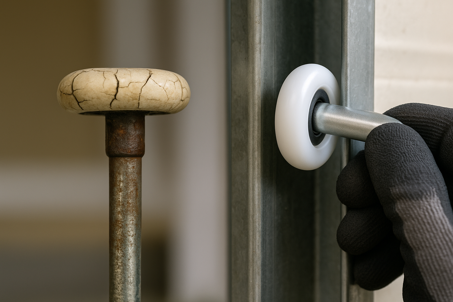 Garage Door Roller Replacement service in Saxonville