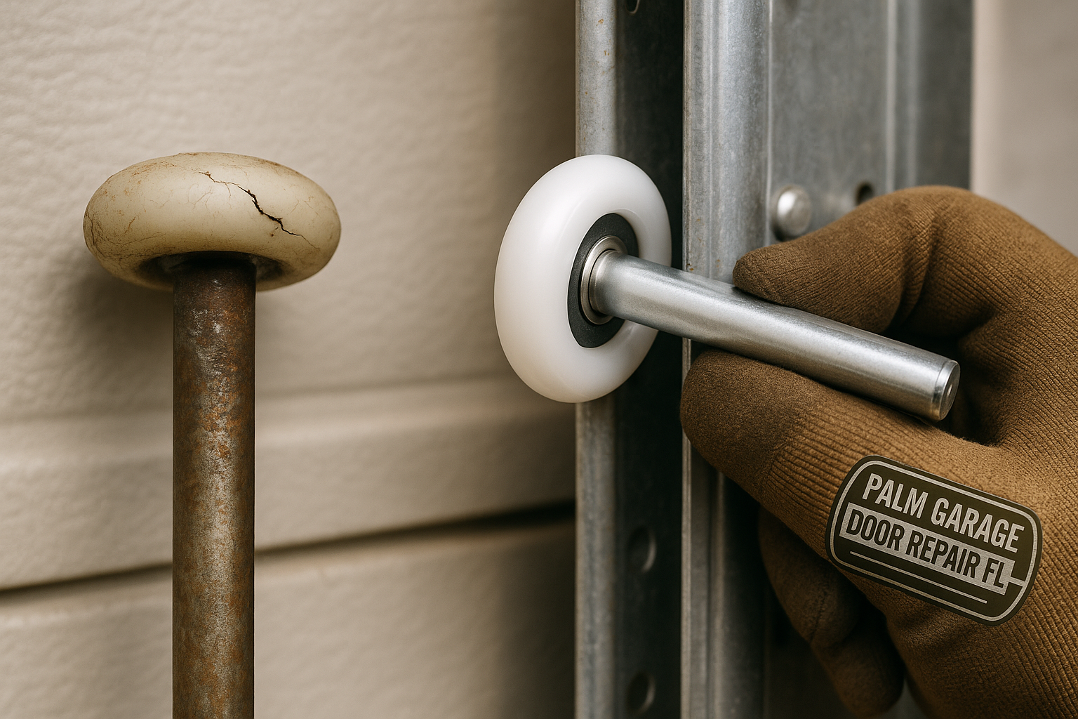Garage Door Roller Replacement service in Randolph