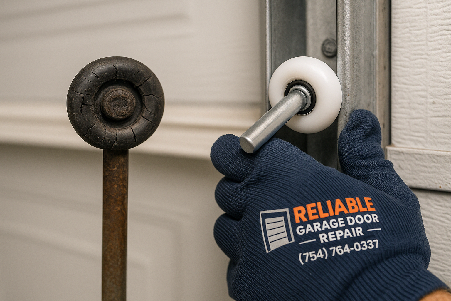 Garage Door Roller Replacement service in North Point