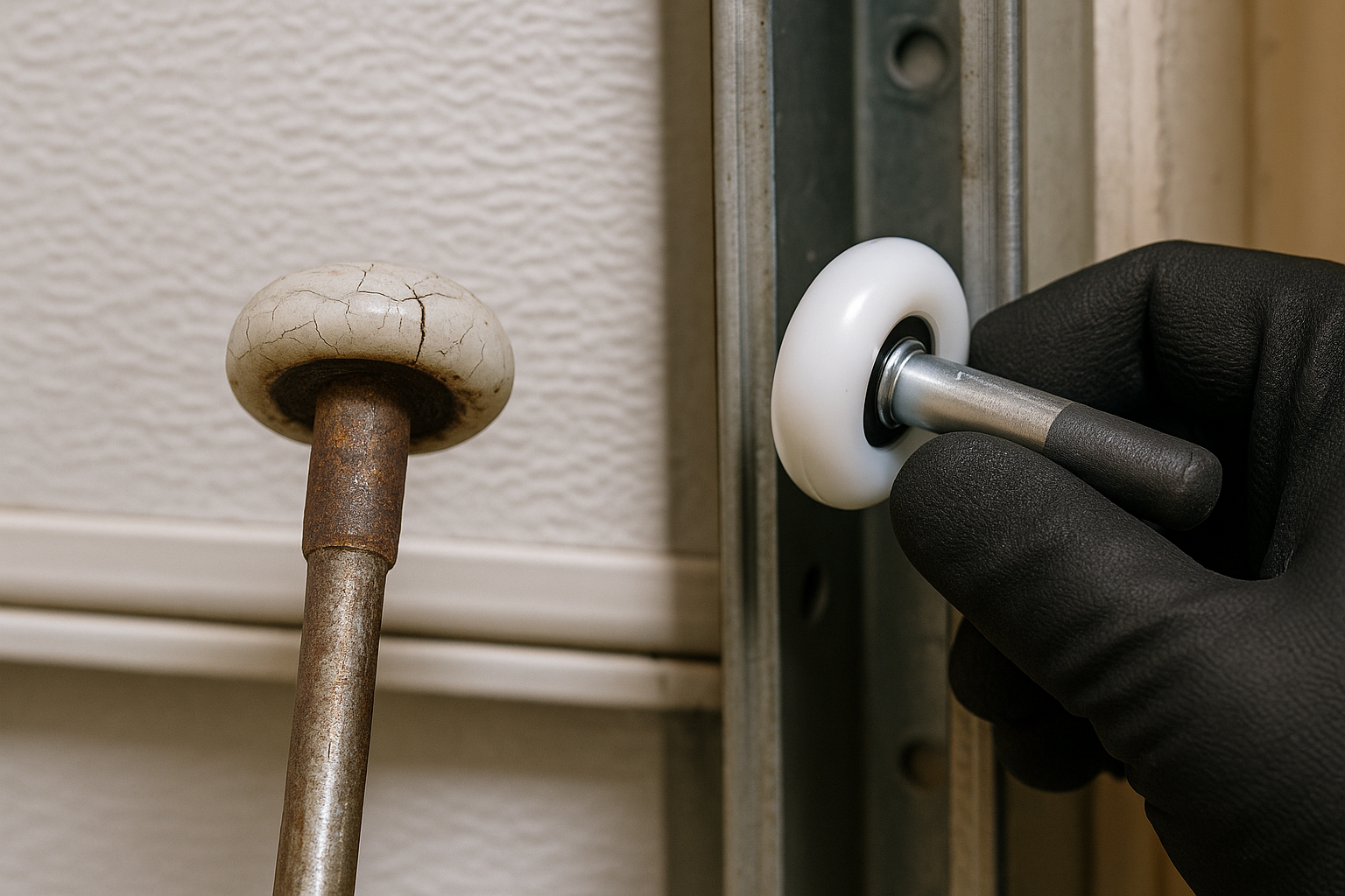 Garage Door Roller Replacement service in Charles River Square