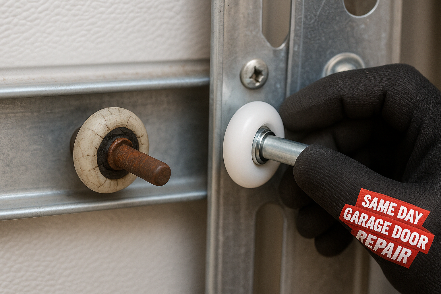 Garage Door Roller Replacement service in Medfield