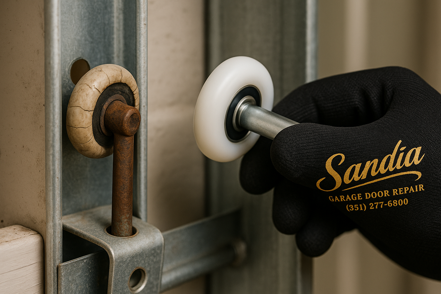 Garage Door Roller Replacement service in South Weymouth