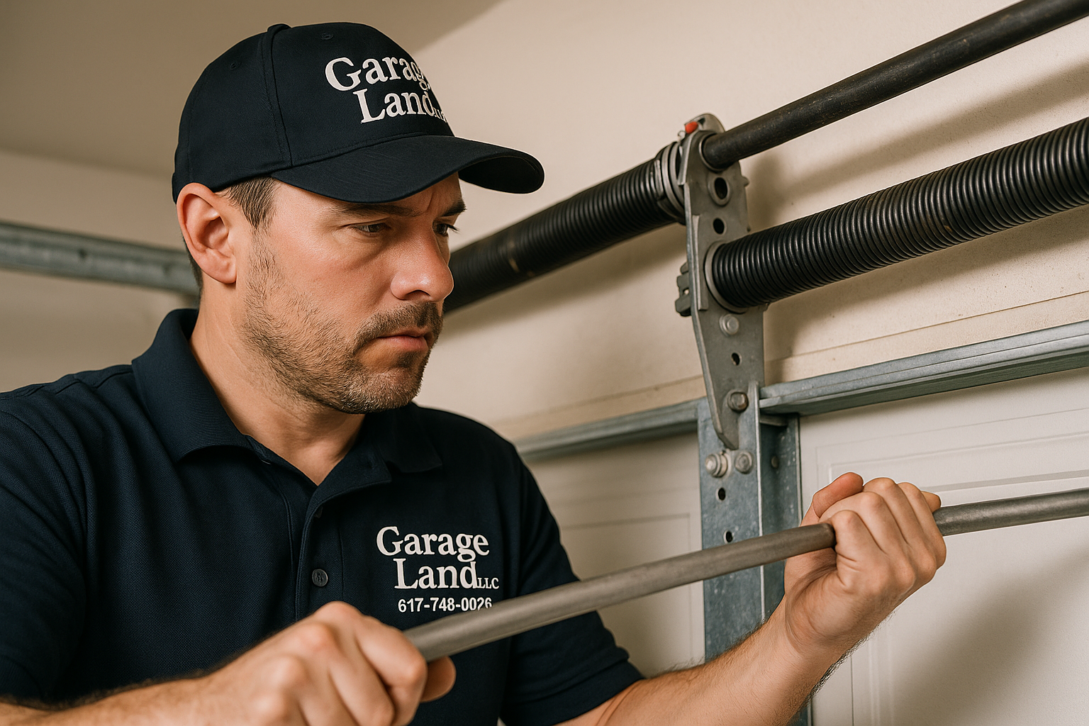 Garage Door Spring Repair service in Needham